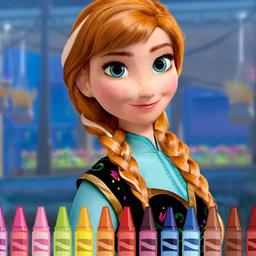  Anna Frozen Coloring